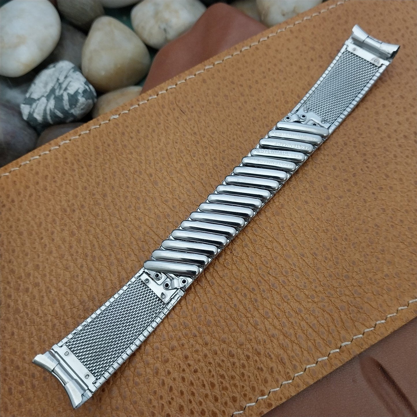 17.2mm 11/16 Kestenmade USA Stainless Steel Unused nos 1960s Vintage Watch Band