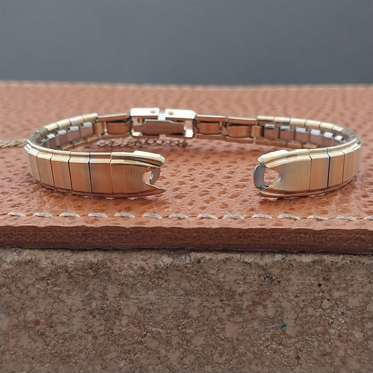 Kreisler Tri-Tone Gold-Filled Single-Lug Unused 1960s Ladies Vintage Watch Band