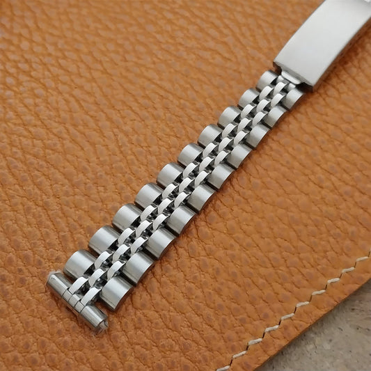 13mm Speidel Rice Beads Stainless Steel Unused Ladies Vintage Watch Band