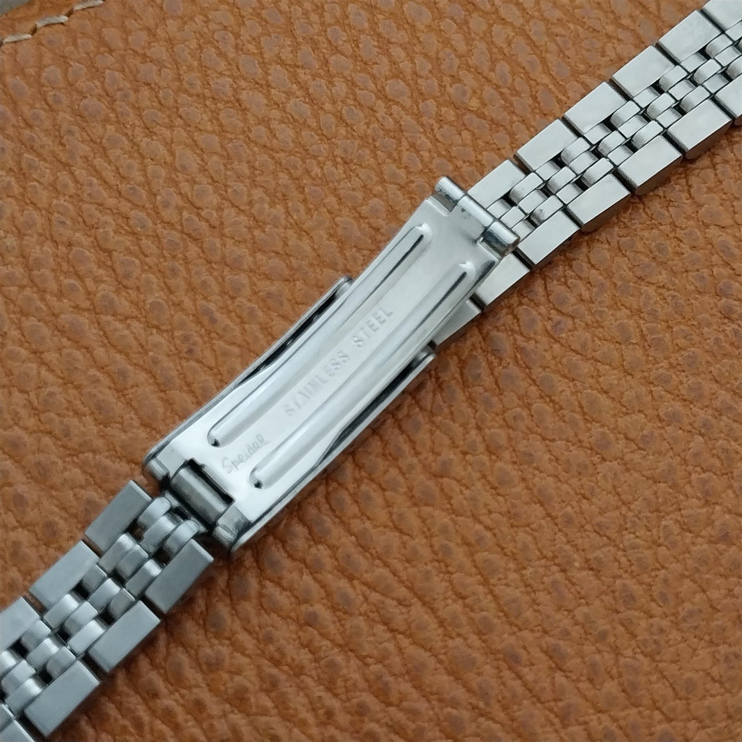 13mm Speidel Rice Beads Stainless Steel Unused Ladies Vintage Watch Band