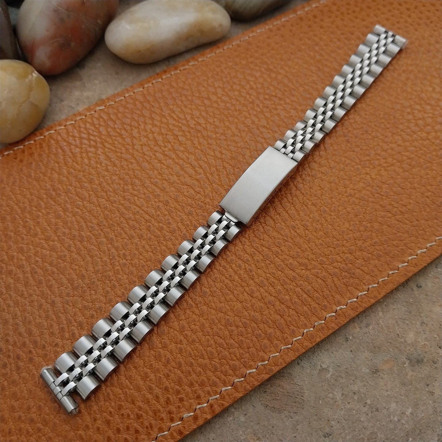 13mm Speidel Rice Beads Stainless Steel Unused Ladies Vintage Watch Band