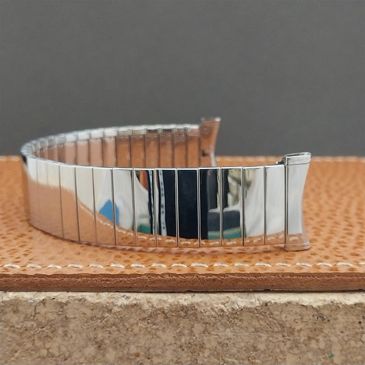 19mm 18mm Stainless Classic Stretch Bellavance 1960s Unused Vintage Watch Band