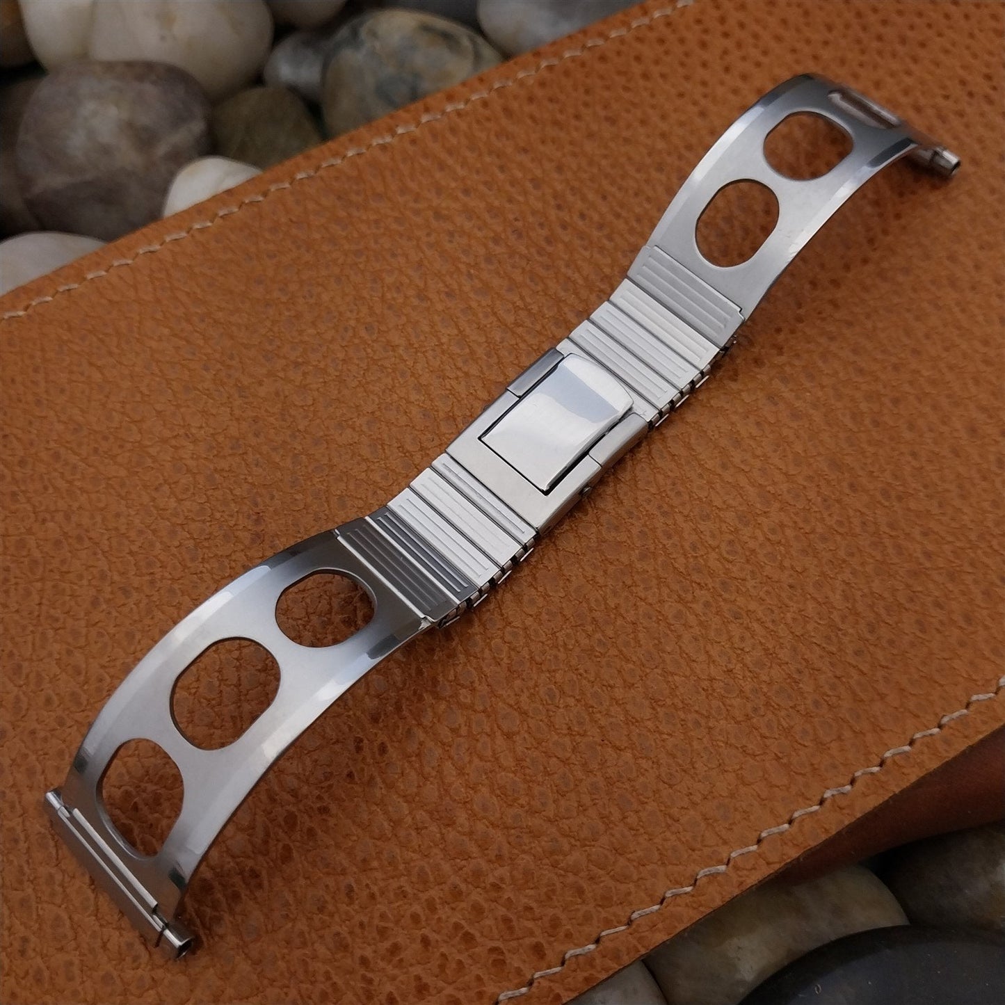 Prima Jaguar Rally GT 18mm 20mm 22mm Stainless Steel Unused 1970s Vintage Watch Band