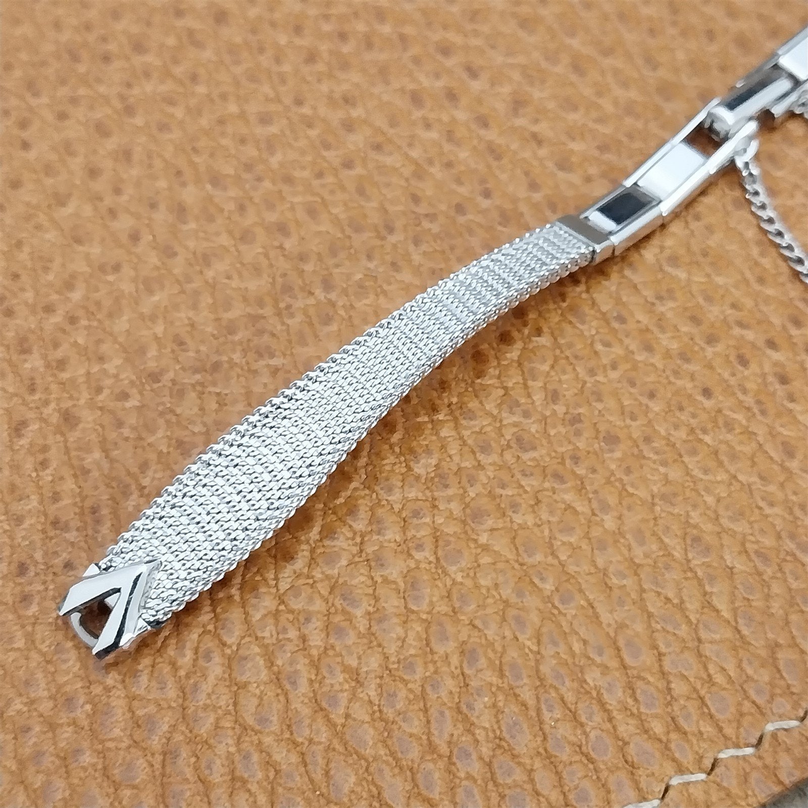 Ladies 10k White Gold-Filled Mesh JB Champion Unused 1960s Vintage Watch Band
