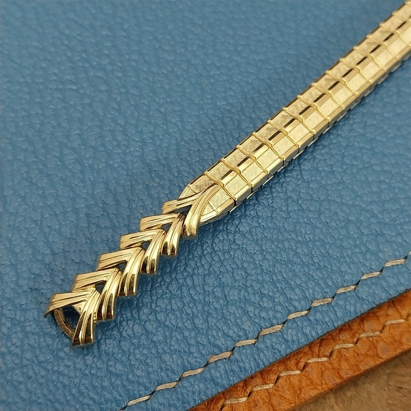 Ladies 10k Yellow Gold-Filled Speidel Golden Harvest MIP Vintage Watch Band