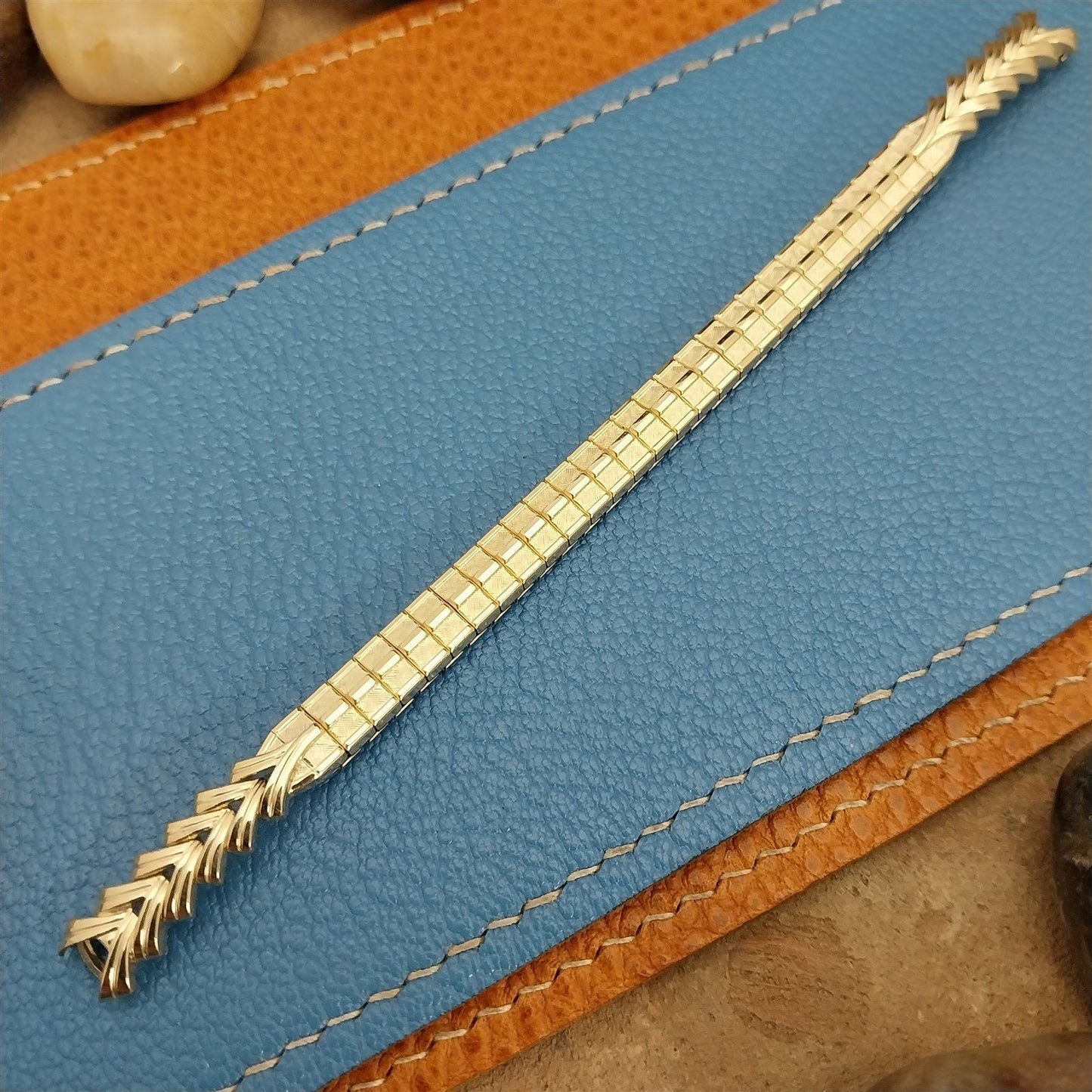 Ladies 10k Yellow Gold-Filled Speidel Golden Harvest MIP Vintage Watch Band