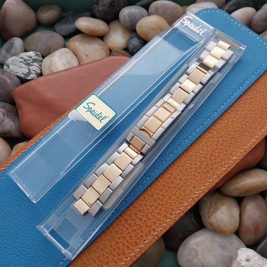 20mm Stainless Steel & Gold-Tone Dual-Tone Speidel Unused Watch Band