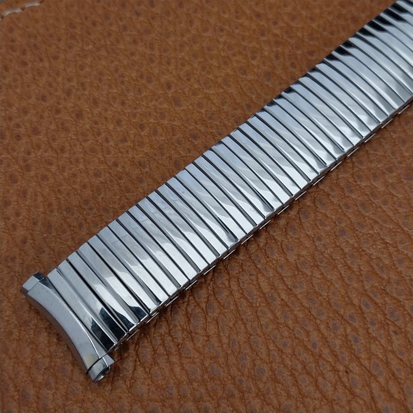 19mm 18mm Masonic Stainless Steel Speidel Expansion Unused Vintage Watch Band