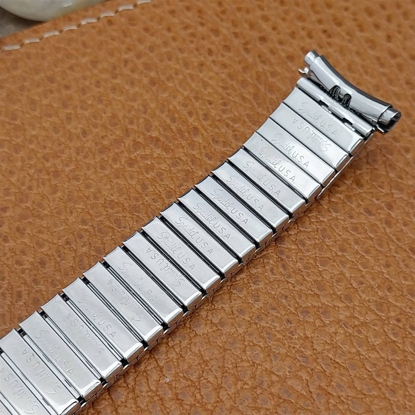 19mm 18mm Masonic Stainless Steel Speidel Expansion Unused Vintage Watch Band