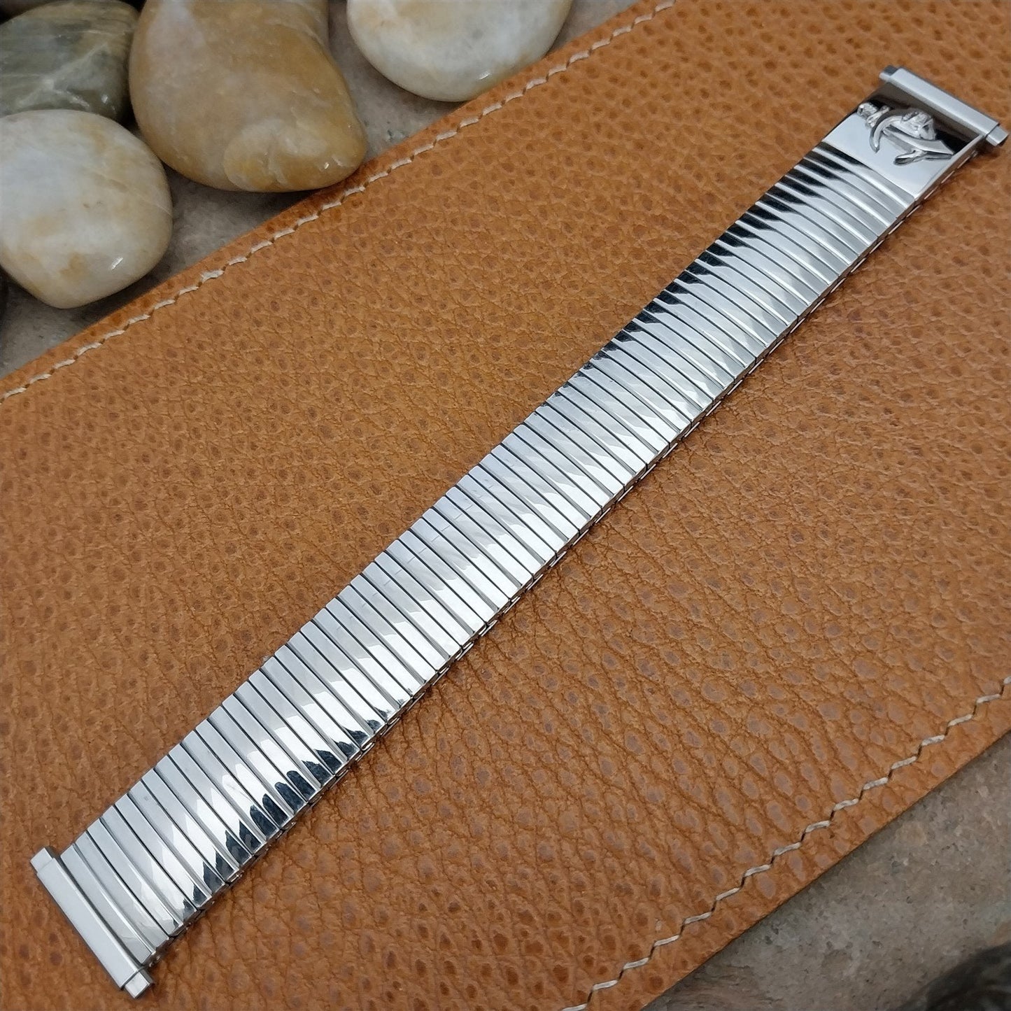 19mm 18mm Shriners Stainless Steel Speidel Expansion Unused Vintage Watch Band