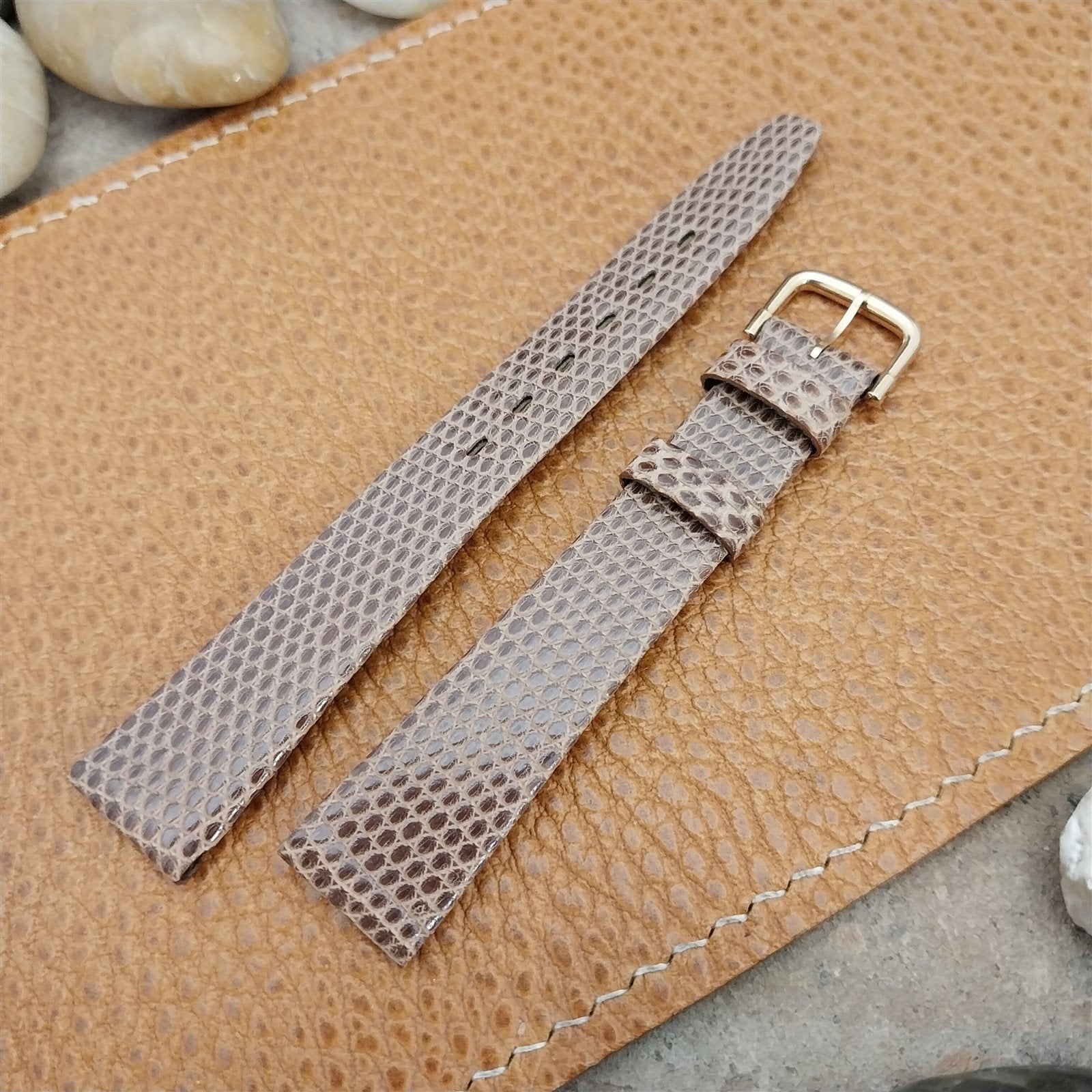 14mm Lizard Ladies Tapered Kalbe France Unused Vintage Watch Band