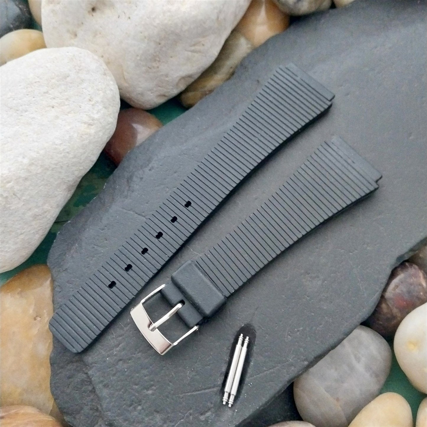 19mm Hadley-Roma Unused Rubber Diver Watch Band