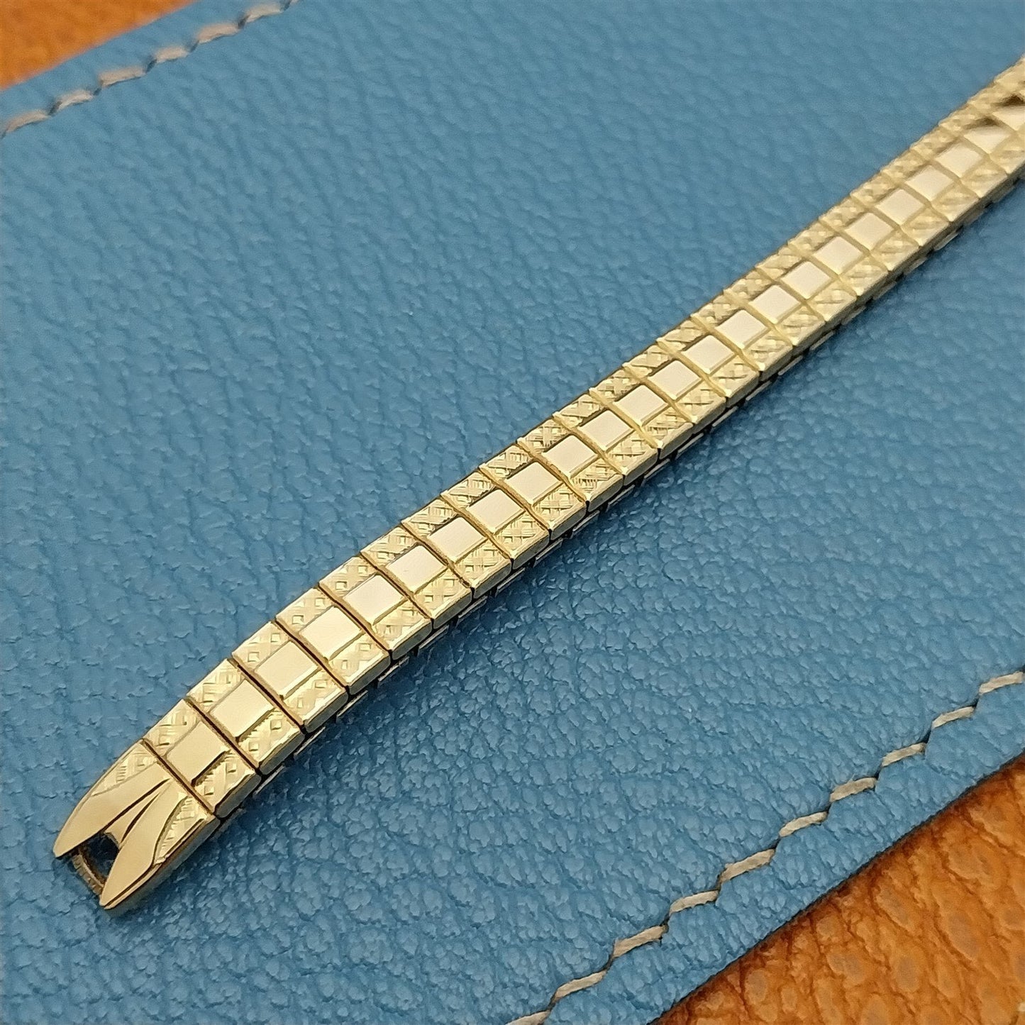 Vintage Ladies Long 10k Yellow Gold-Filled Speidel Fiesta Cocktail Watch Band