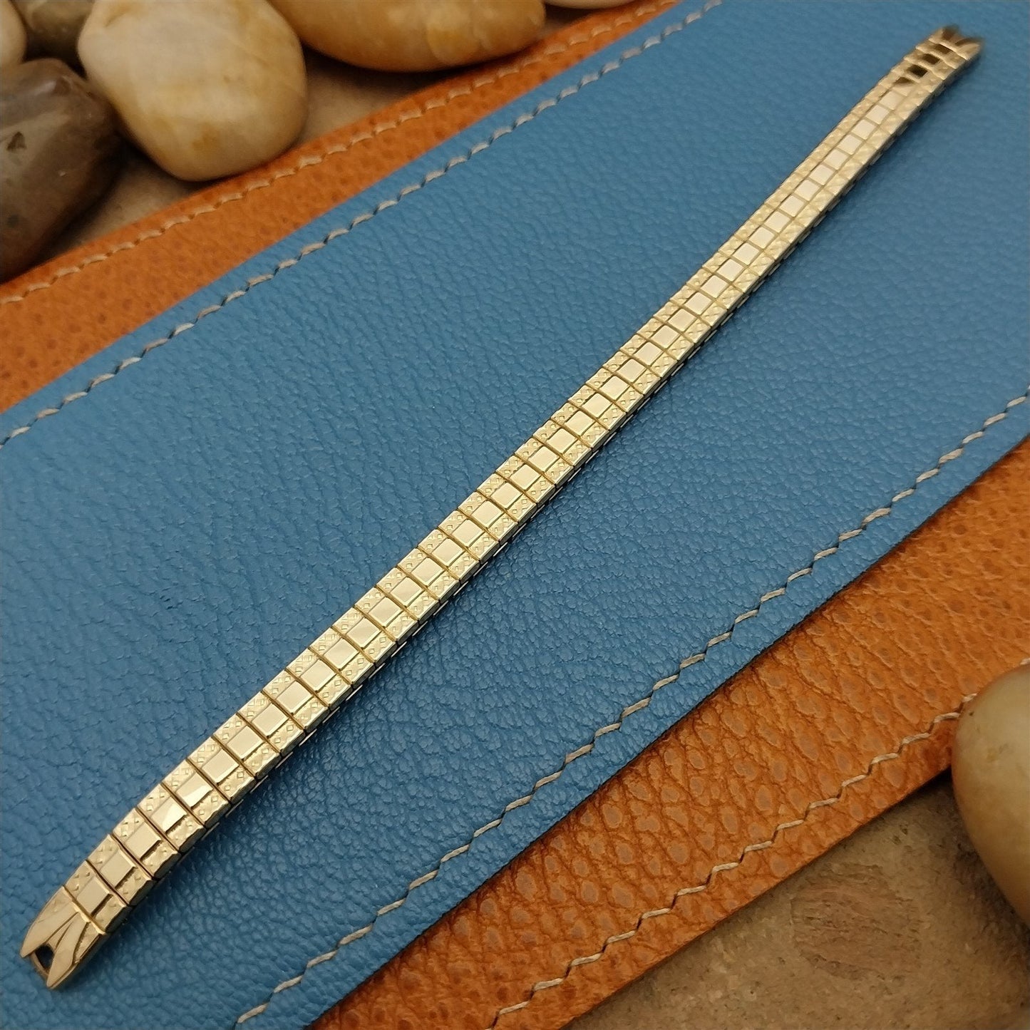 Vintage Ladies Long 10k Yellow Gold-Filled Speidel Fiesta Cocktail Watch Band