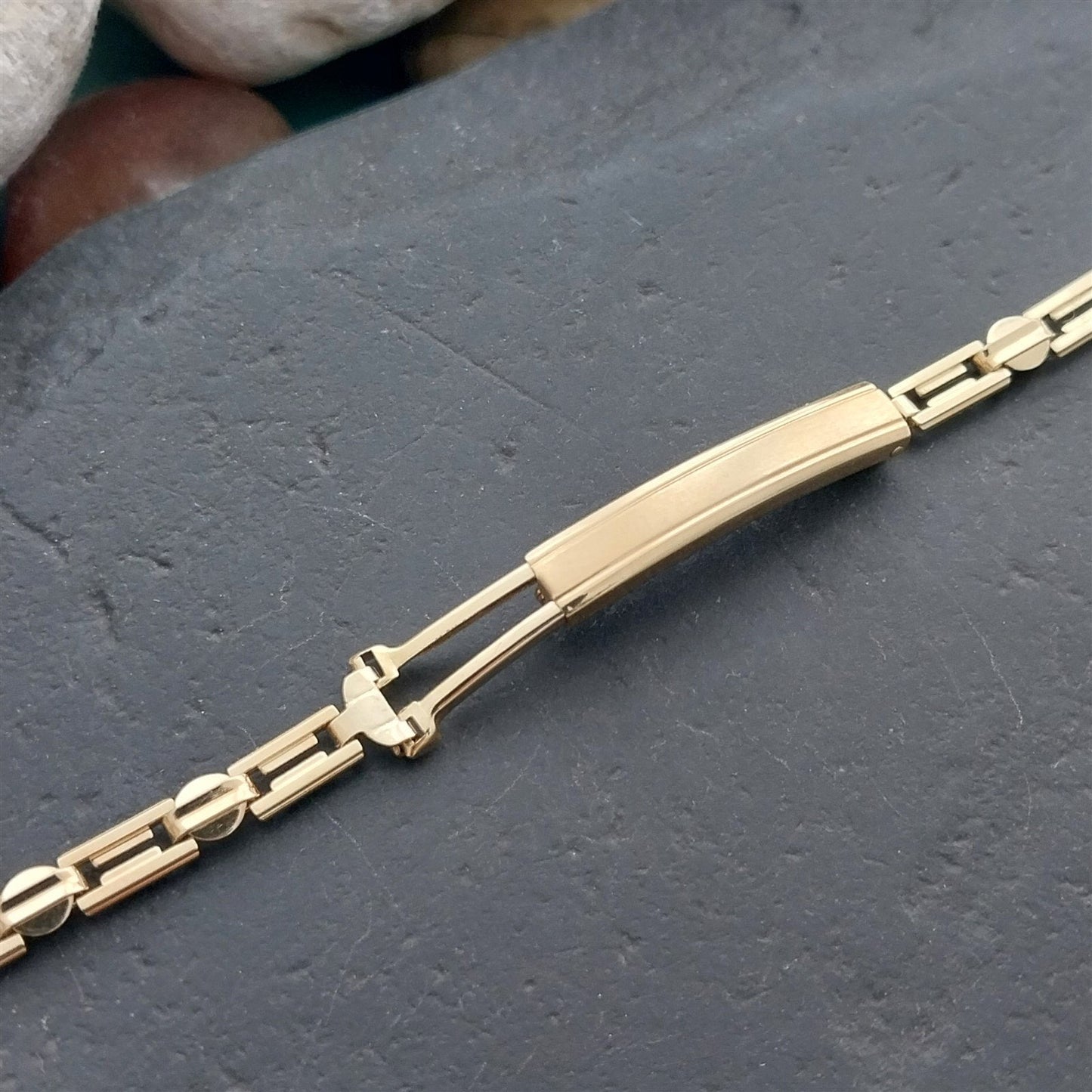 Ladies 12k Yellow Gold-Filled Gemex Single Lug Unused 1940s Vintage Watch Band