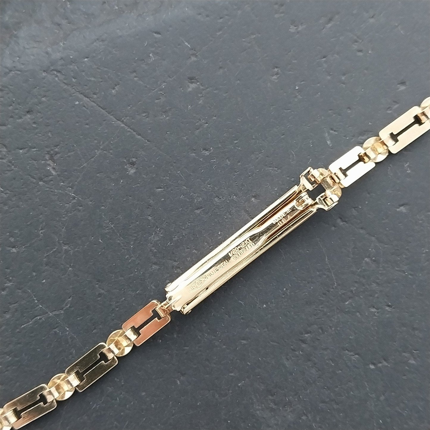 Ladies 12k Yellow Gold-Filled Gemex Single Lug Unused 1940s Vintage Watch Band