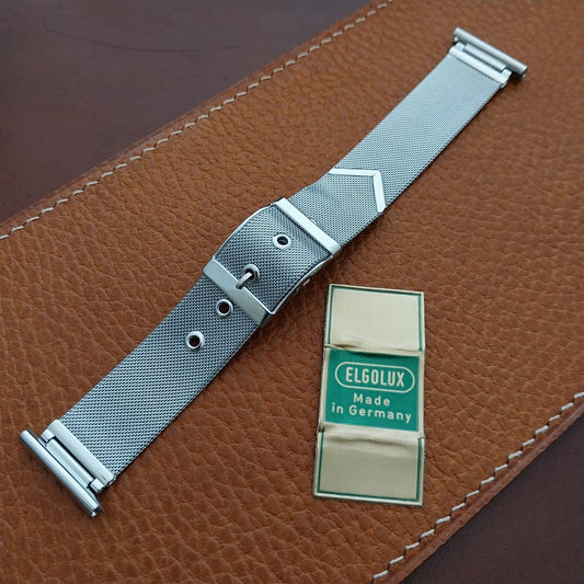 20mm 19mm 18mm Stainless Steel Mesh 1970s German Unused Vintage Watch Band