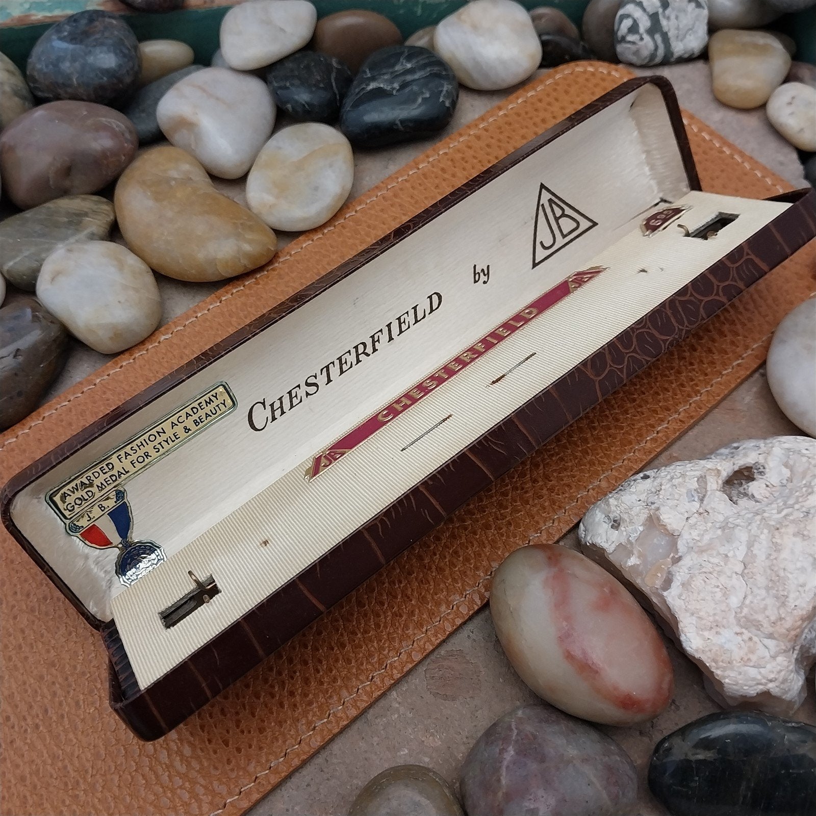 5/8" JB Champion Stainless Steel & Lizard Unused MCM 1950s Vintage Watch Band