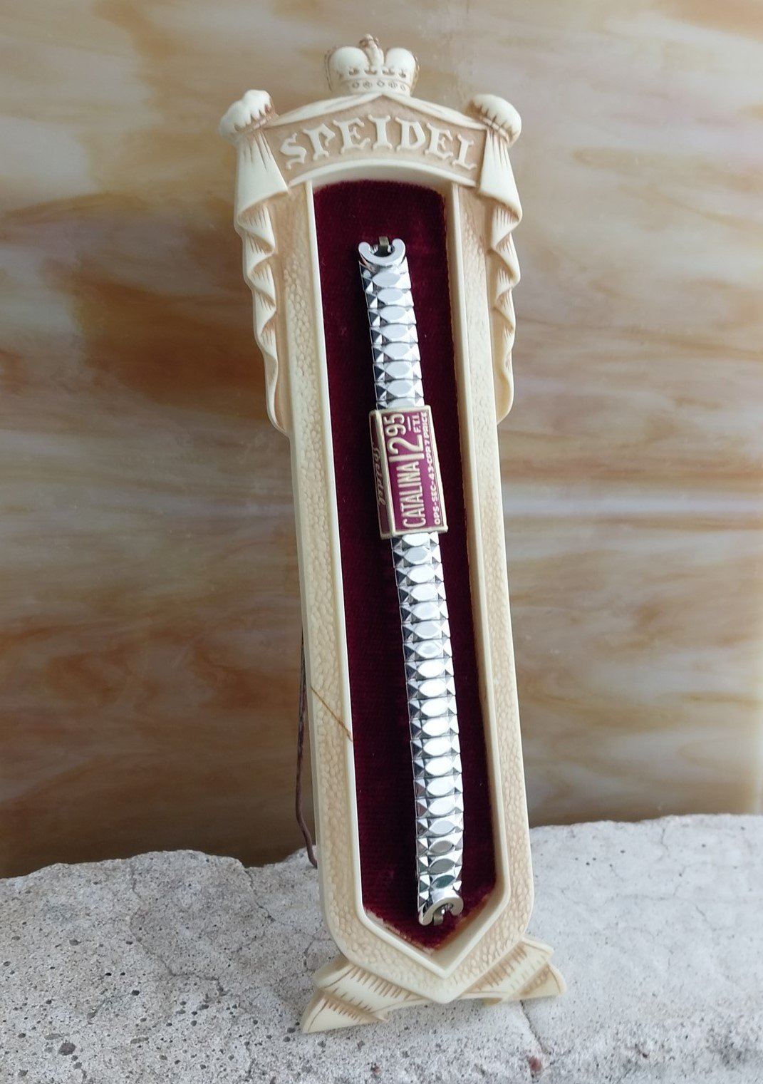 Ladies 10k White Gold-Filled Speidel Catalina 1950s Unused Vintage Watch Band