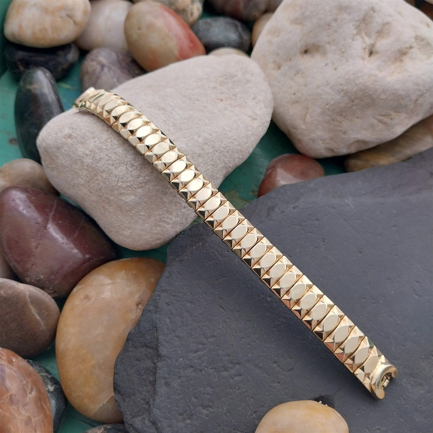 Ladies 10k Yellow Gold-Filled Speidel Catalina 1950s Unused Vintage Watch Band