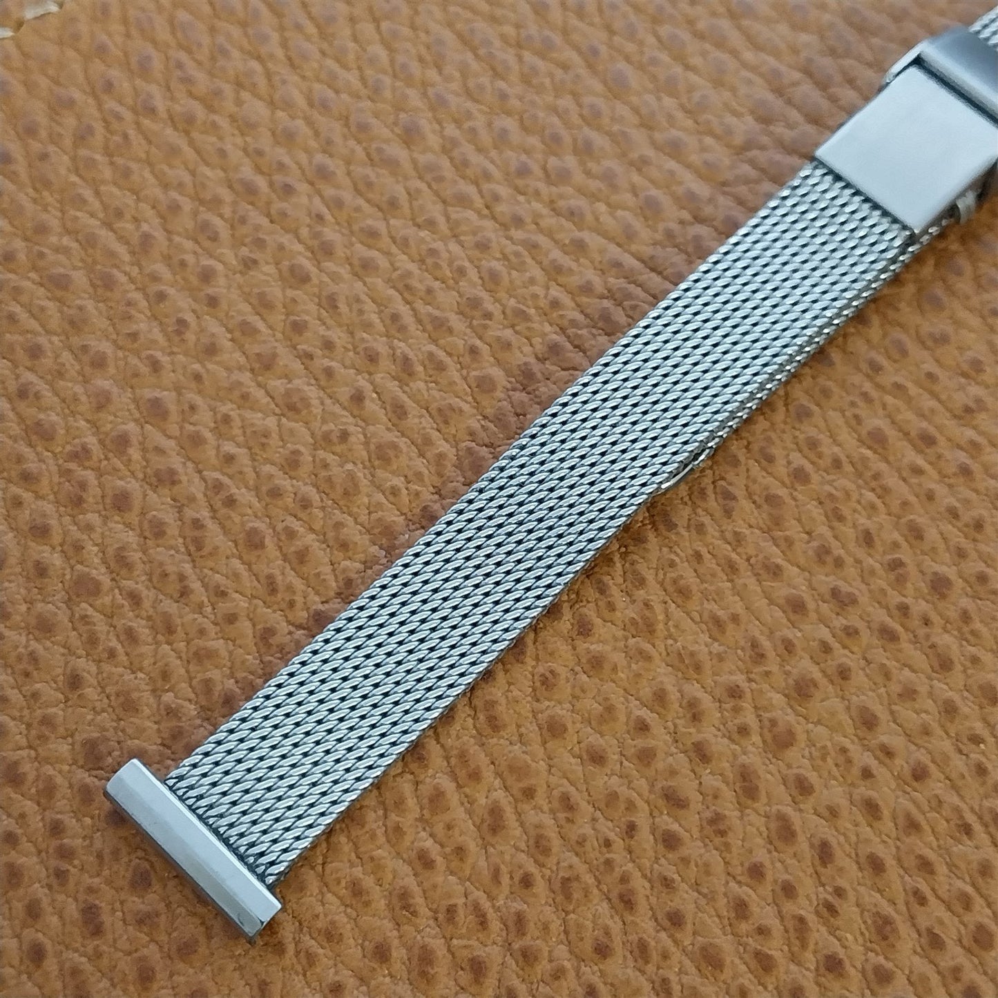 14mm Stainless Steel Ladies Mesh JB Champion Unused 1960s-70s Vintage Watch Band