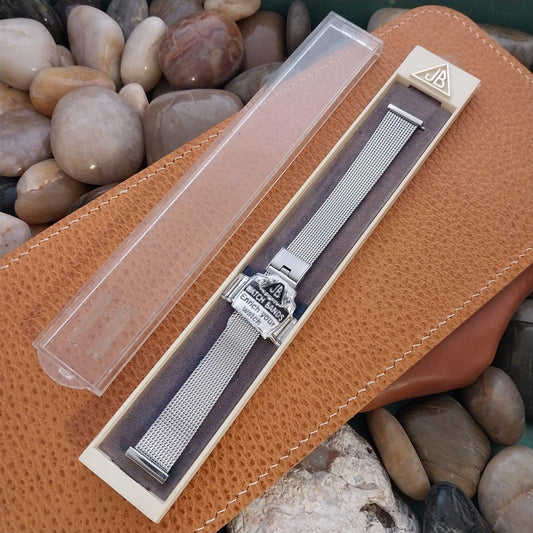 14mm Stainless Steel Ladies Mesh JB Champion Unused 1960s-70s Vintage Watch Band