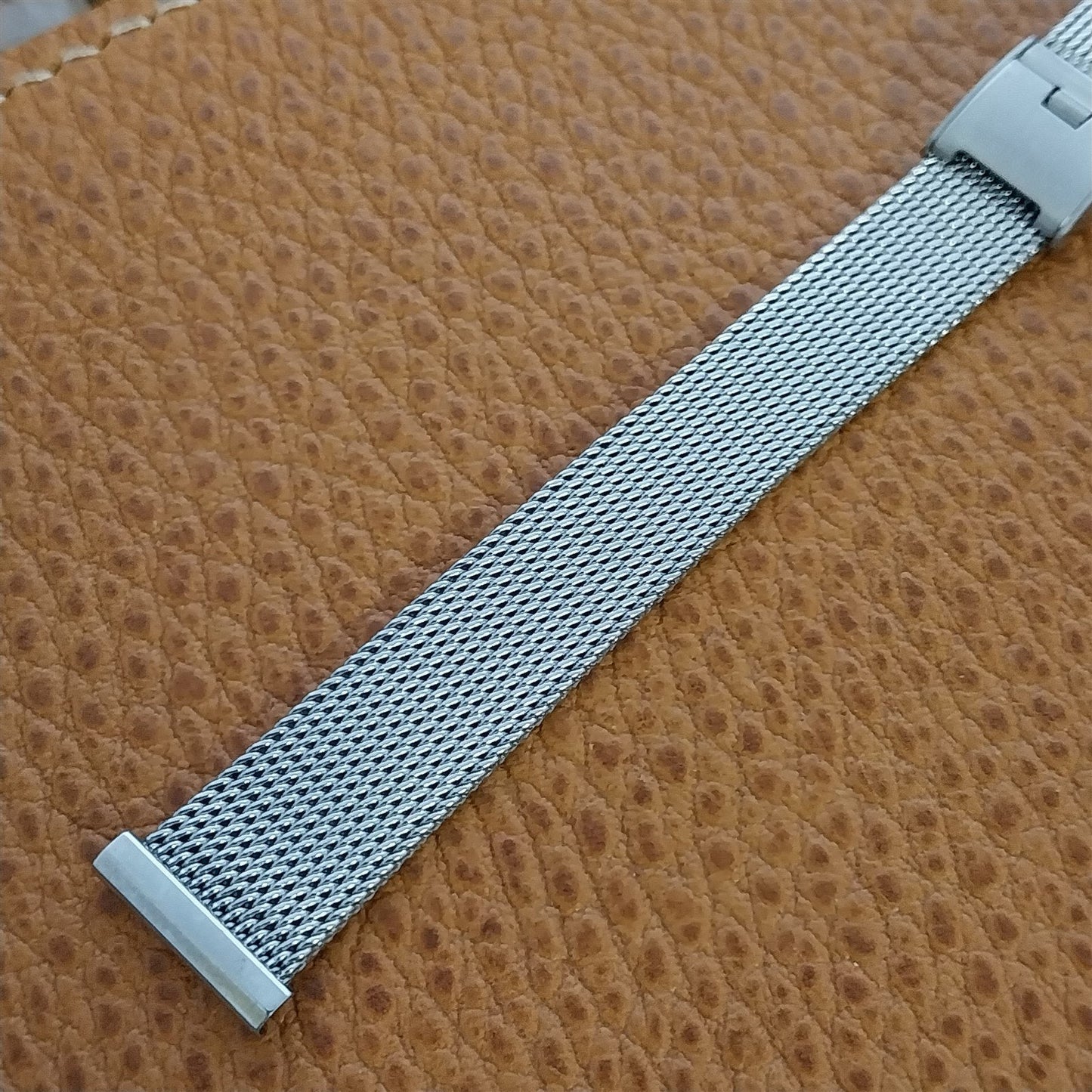 14mm Stainless Steel Ladies Mesh JB Champion Unused 1960s-70s Vintage Watch Band