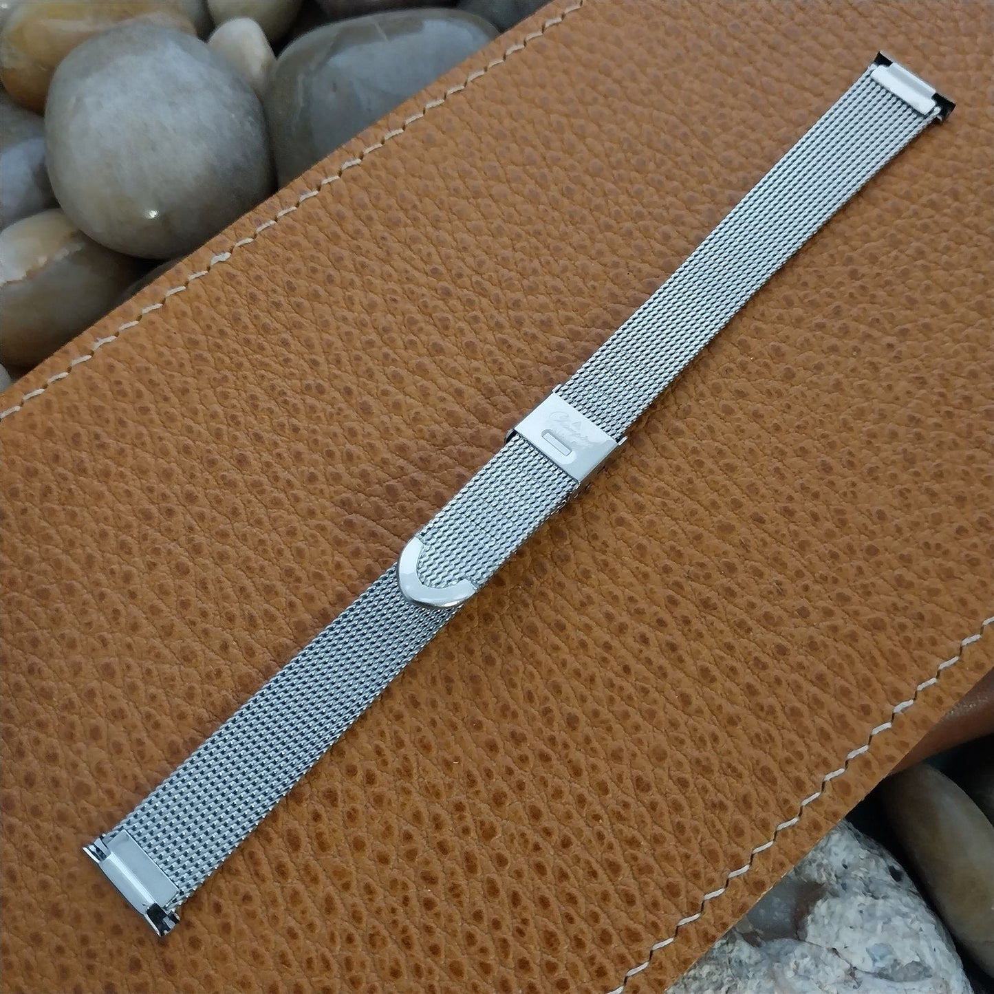 14mm Stainless Steel Ladies Mesh JB Champion Unused 1960s-70s Vintage Watch Band