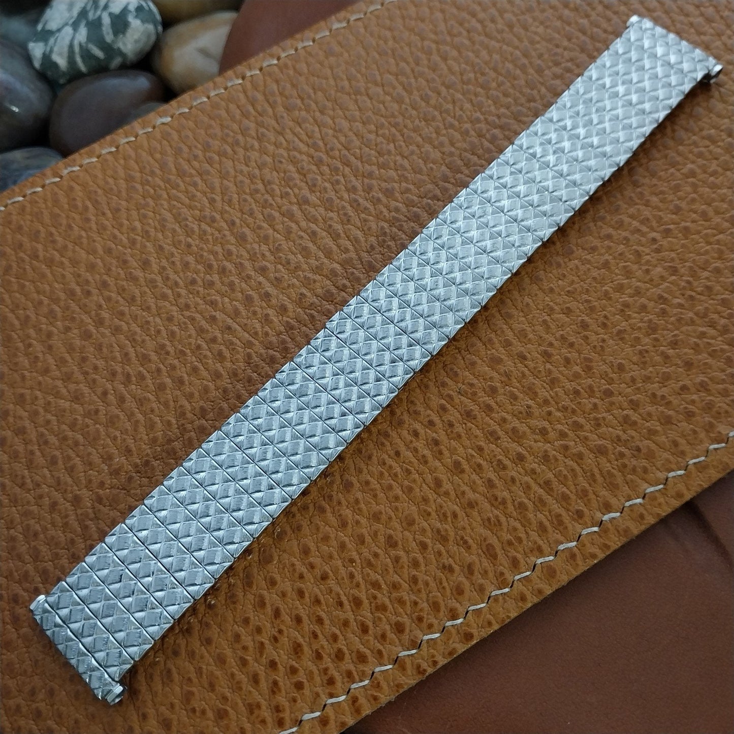 19mm 18mm Speidel White Gold-Filled Expansion 1961 Unused MCM Vintage Watch Band