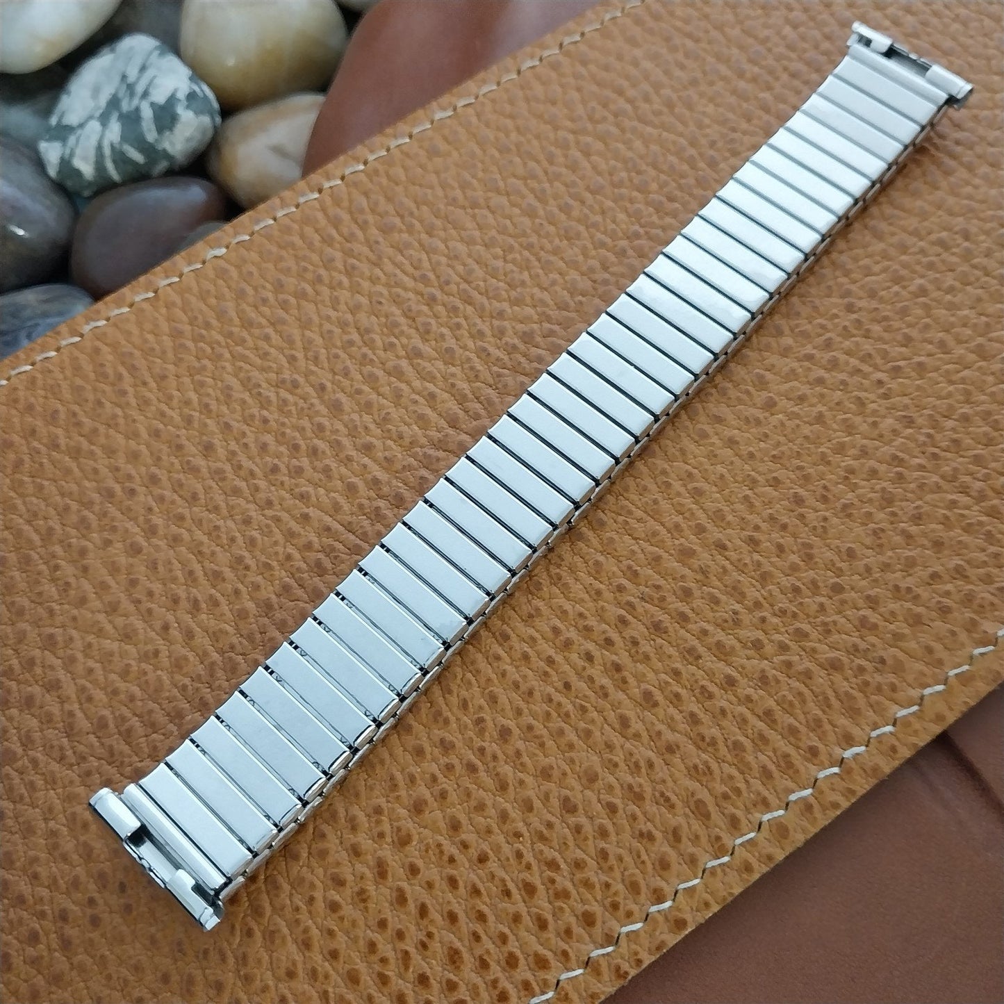 19mm 18mm Speidel White Gold-Filled Expansion 1961 Unused MCM Vintage Watch Band