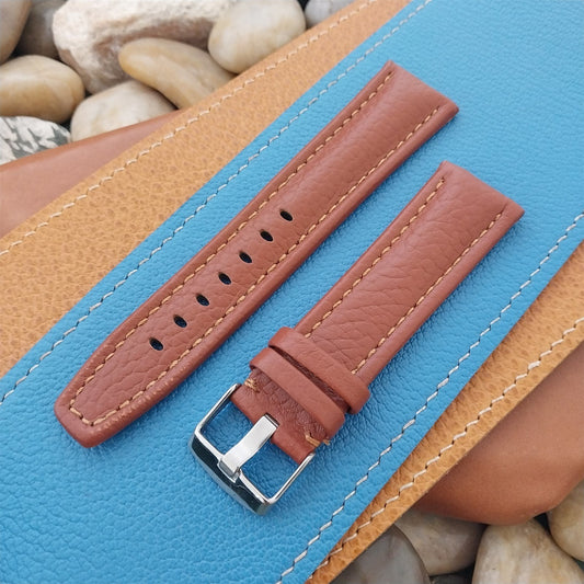 22mm Hadley Roma Brown Leather Tapered 22/20 Unused Watch Band