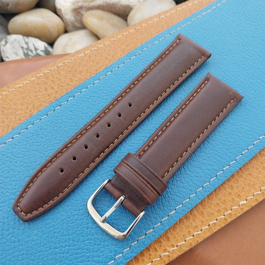 20mm Hadley Roma Oil Tan Leather Tapered 20/18 Unused Watch Band