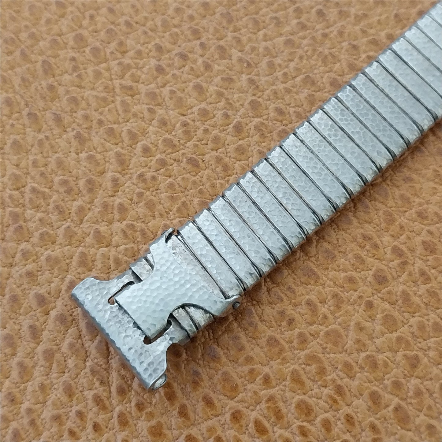 5/8" Bliss Surefit White-Metal Wire Lug Trench Unused 1920s Vintage Watch Band