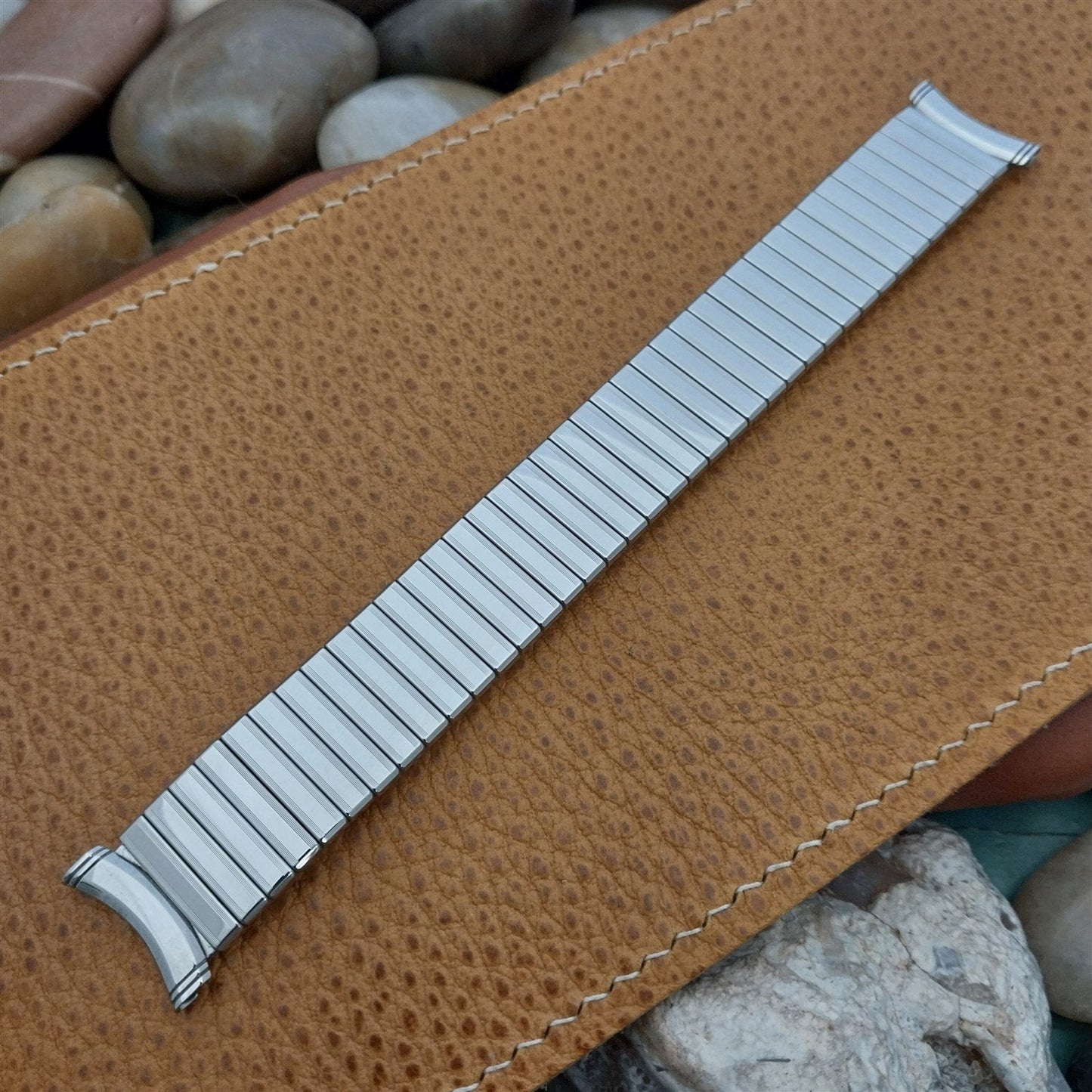 19mm 18mm Kreisler USA Stainless Steel DuraFlex Unused 1960s Vintage Watch Band