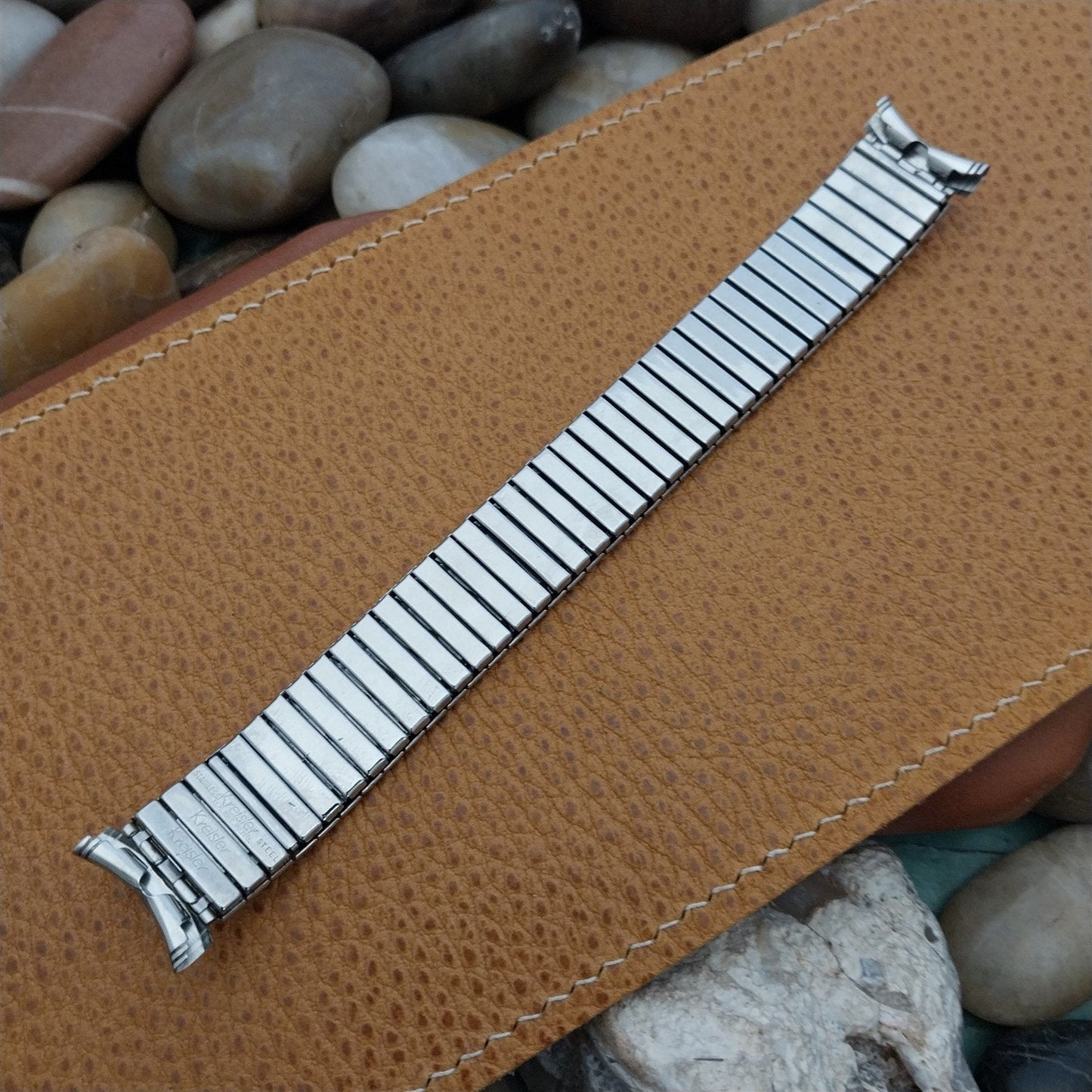 19mm 18mm Kreisler USA Stainless Steel DuraFlex Unused 1960s Vintage Watch Band