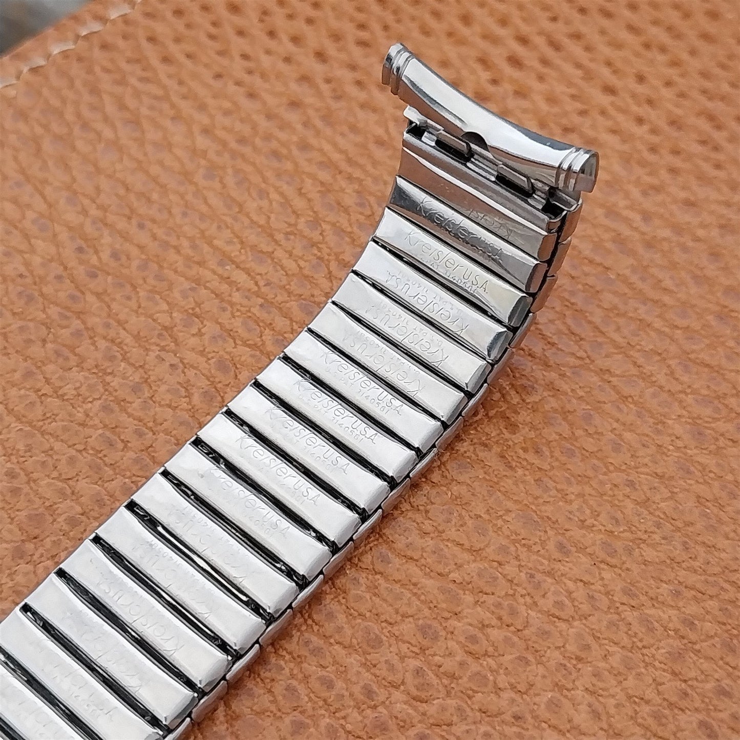 1960s Kreisler 19mm 18mm Stainless Stretch DuraFlex Unused Vintage Watch Band