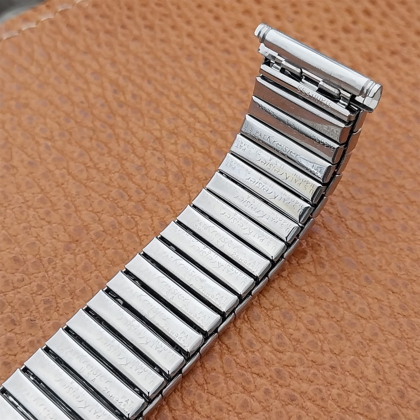 Kreisler USA 19mm 18mm Stainless Steel DuraFlex 1960s Unused Vintage Watch Band