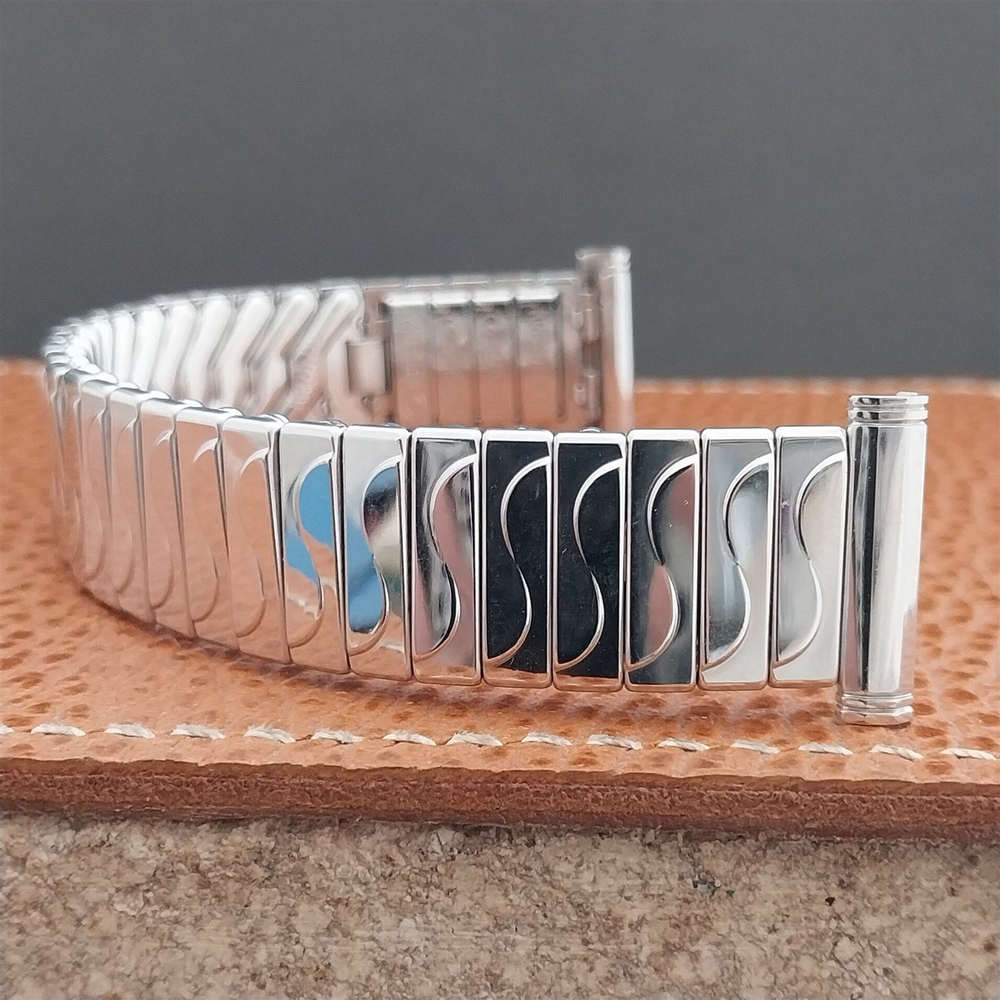 Vintage 19mm 18mm 16mm Kreisler White Gold-Fill Unused Classic 1950s Watch Band