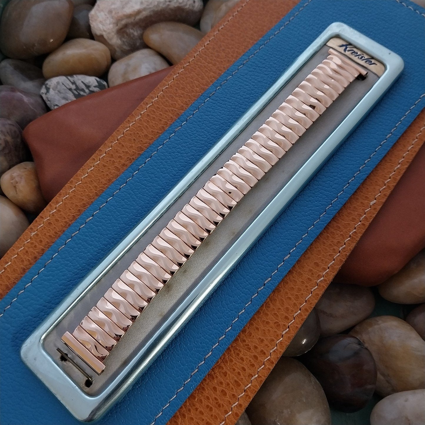 10k Rose Gold-Filled Long Kreisler Monte Carlo 1950s Unused Vintage Watch Band