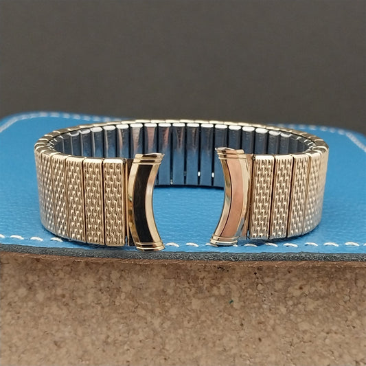 19mm 18mm 17mm Kreisler 10k Yellow Gold-Filled Unused 1960s Vintage Watch Band