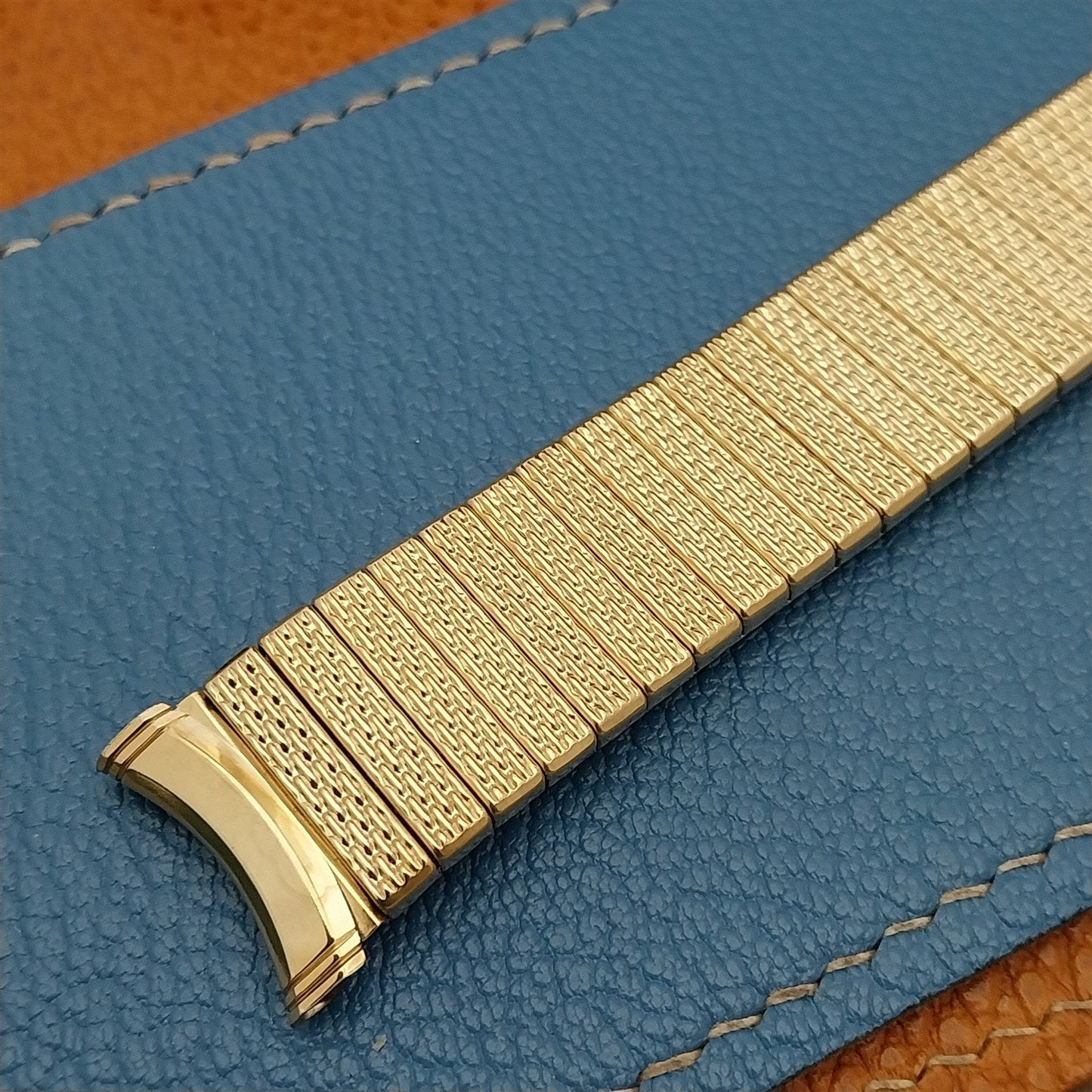 19mm 18mm 17mm Kreisler 10k Yellow Gold-Filled Unused 1960s Vintage Watch Band