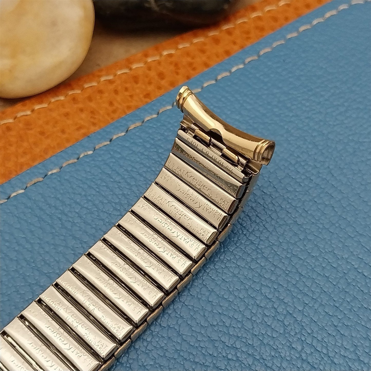 19mm 18mm 17mm Kreisler 10k Yellow Gold-Filled Unused 1960s Vintage Watch Band