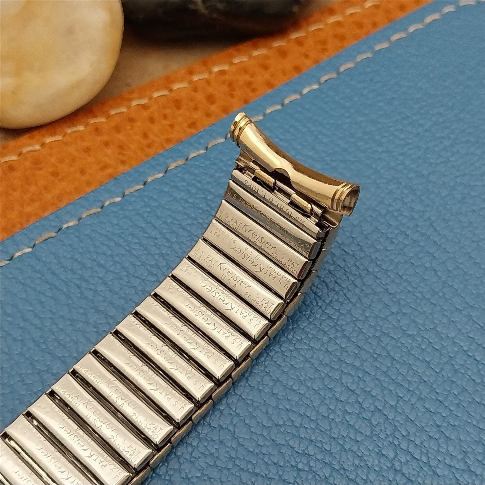 19mm 18mm 17mm Kreisler 10k Yellow Gold-Filled Unused 1960s Vintage Watch Band