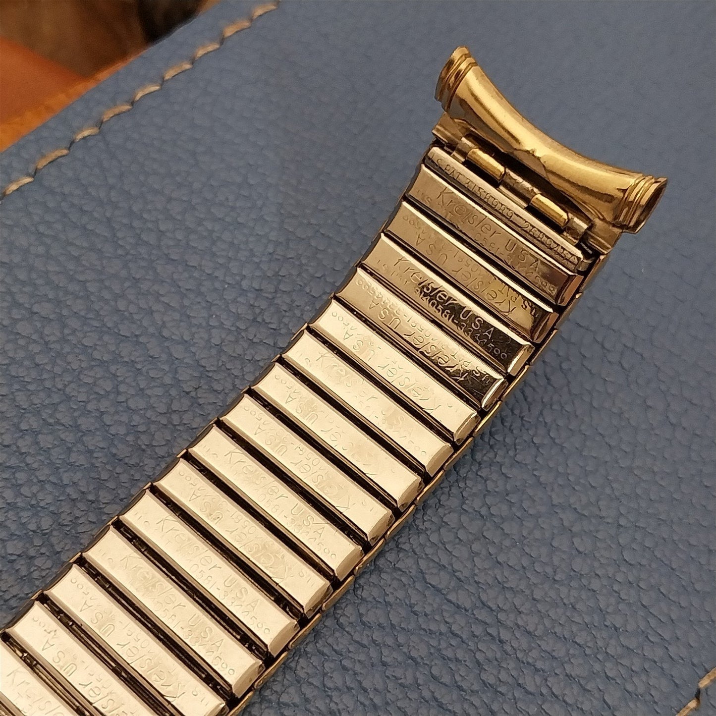 Vintage 19mm 18mm Kreisler Yellow Gold-Filled Unused Classic 1960s Watch Band