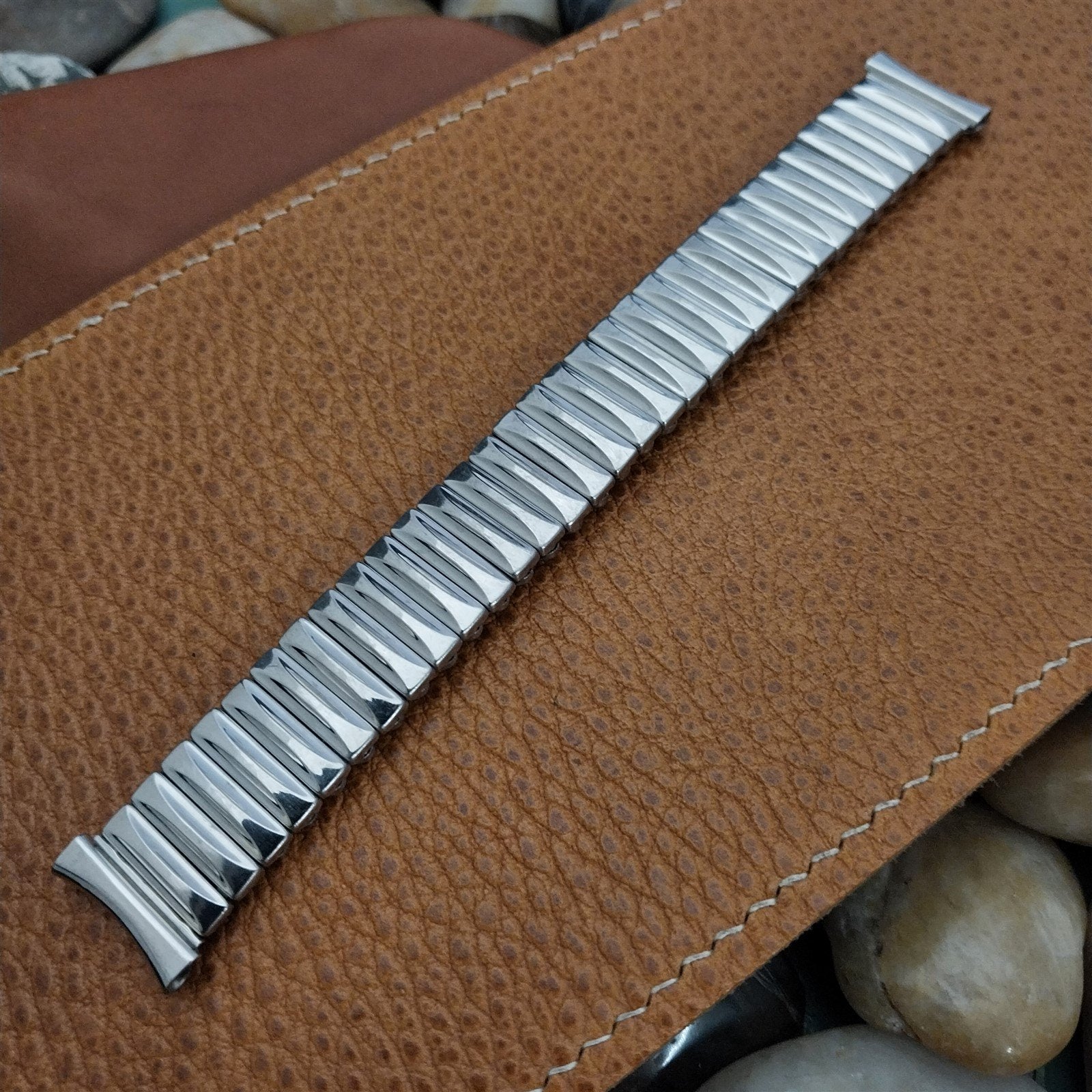 17.2mm Scott Stainless Steel nos Unused 1970s Vintage Watch Band