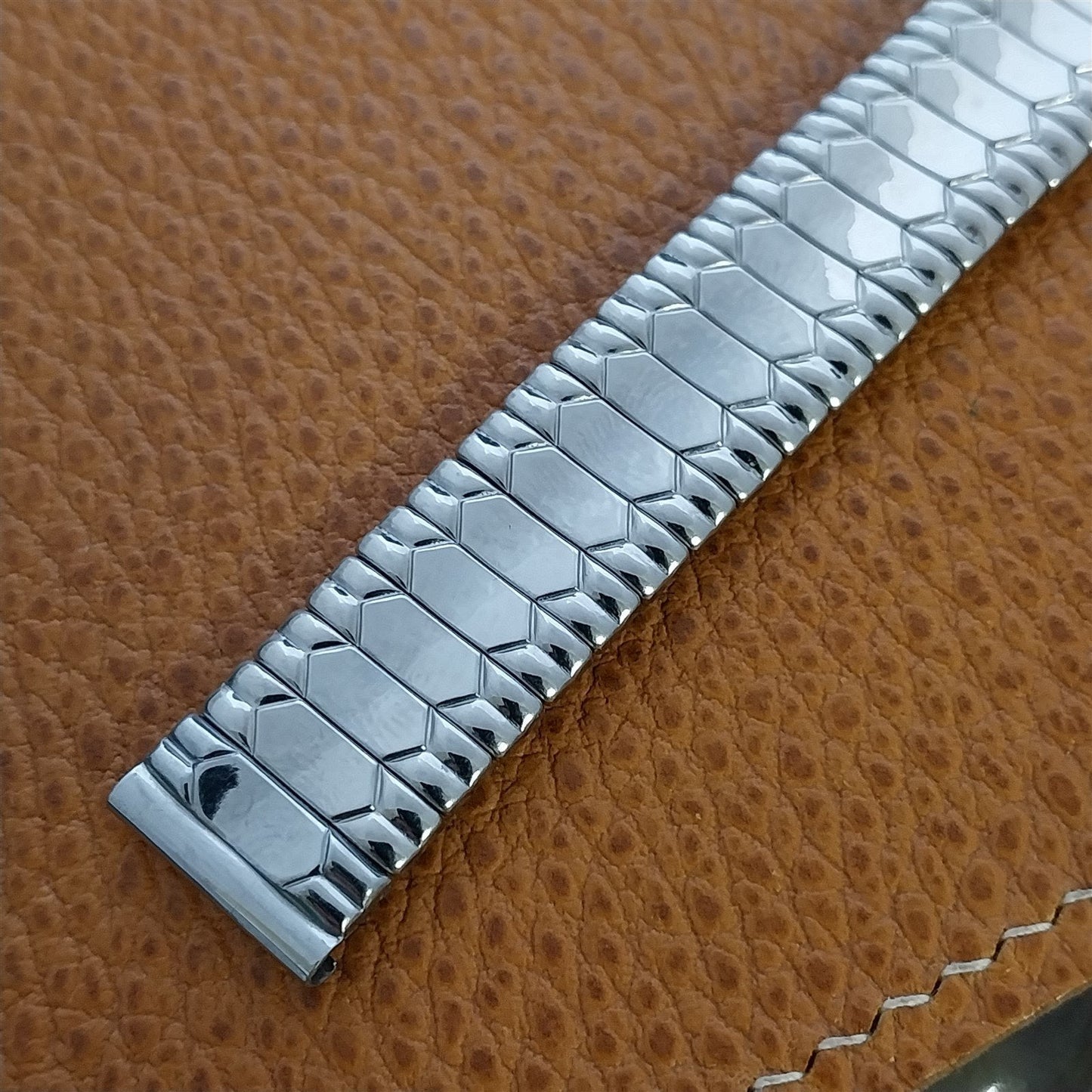 1950s Bellavance 5/8" Stainless Steel Expansion Unused Vintage Watch Band