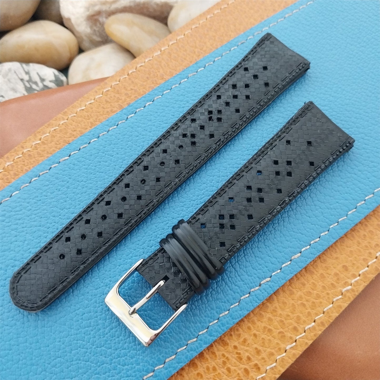 20mm Skindiver Perforated Diver Strap 1960s Unused Vintage Watch Band