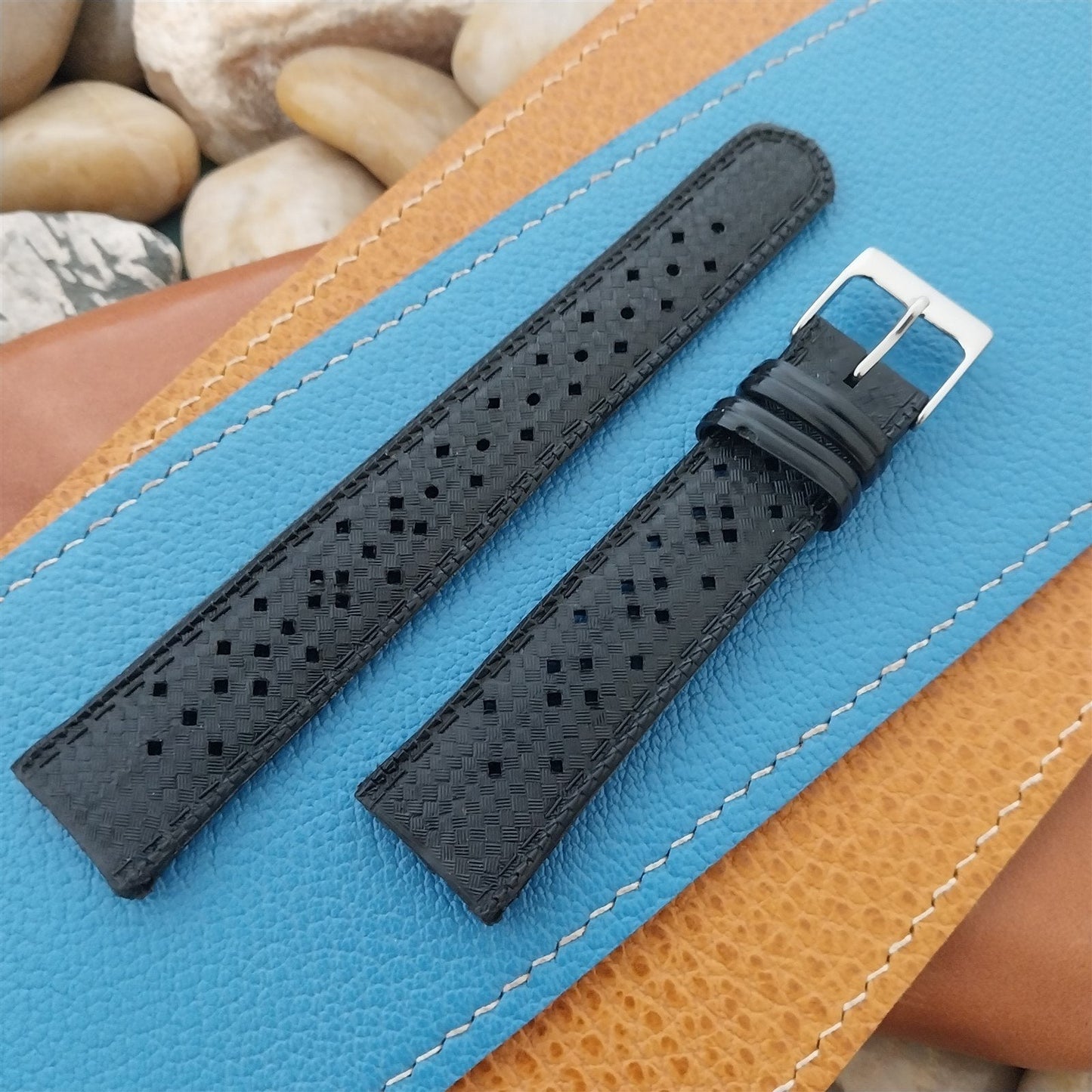 20mm Skindiver Perforated Diver Strap 1960s Unused Vintage Watch Band