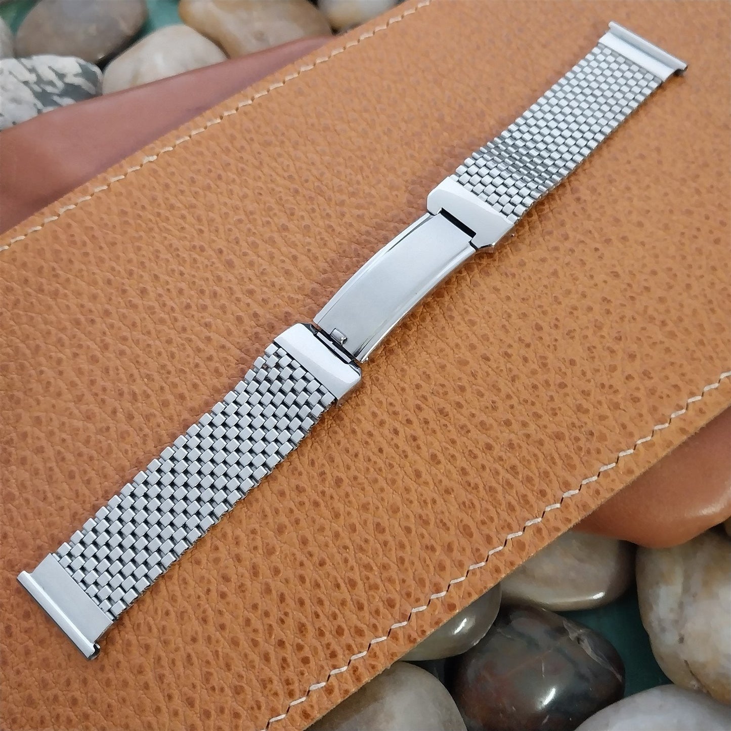 19mm 18mm 16mm 1940s Stainless Steel Mesh JB Champion Unused Vintage Watch Band