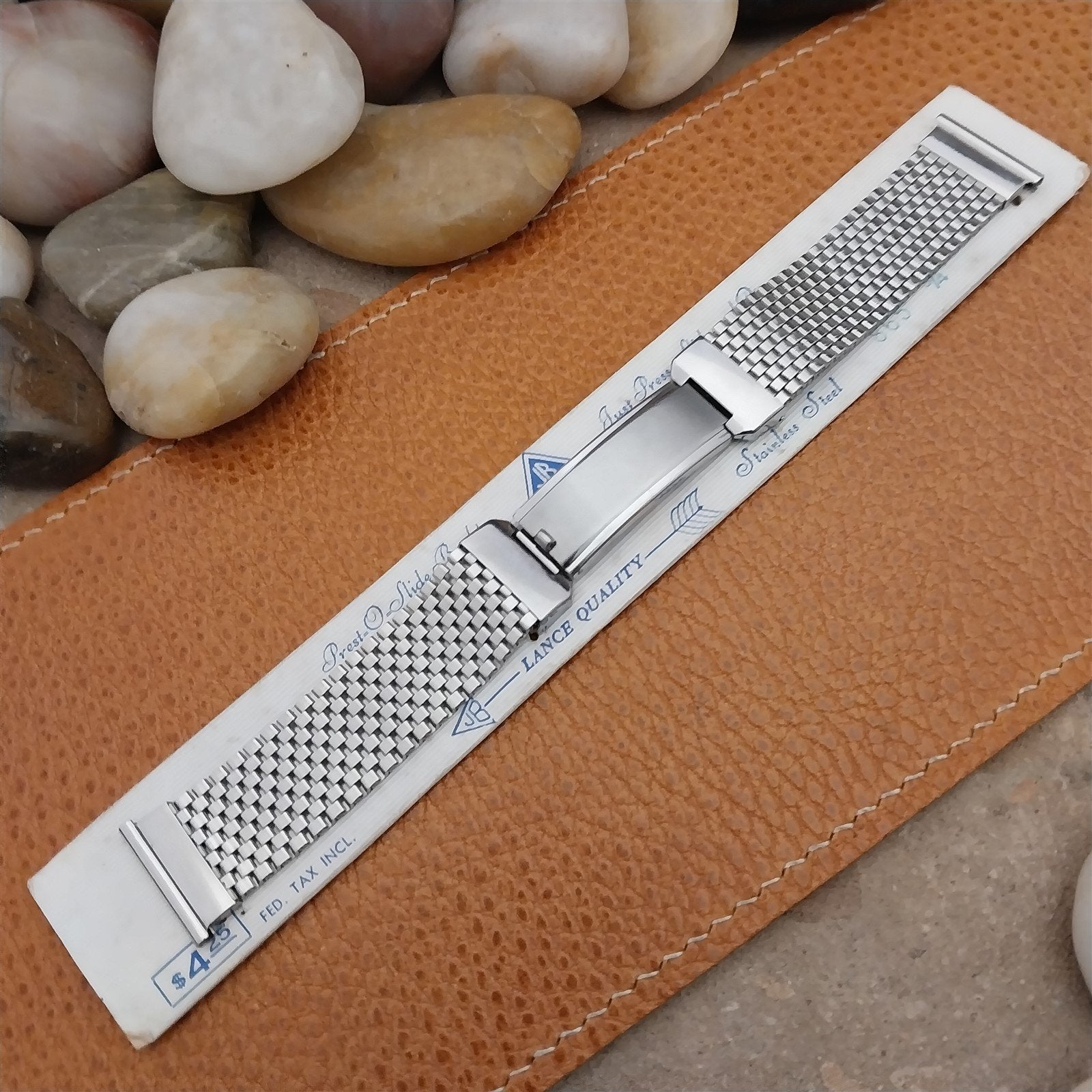 19mm 18mm 16mm 1940s Stainless Steel Mesh JB Champion Unused Vintage Watch Band